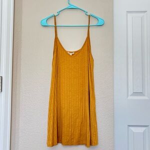 Silence + Noise Mustard Yellow Dress
